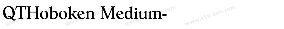 QTHoboken Medium字体转换